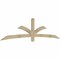 Ekena Millwork Davenport Rough Sawn Timber Gable Bracket, Douglas Fir, 108"W x 27"H x 2"D x 4"F, 6/12 Pitch GBW108X27X0204DAV00RDF - alternate 4